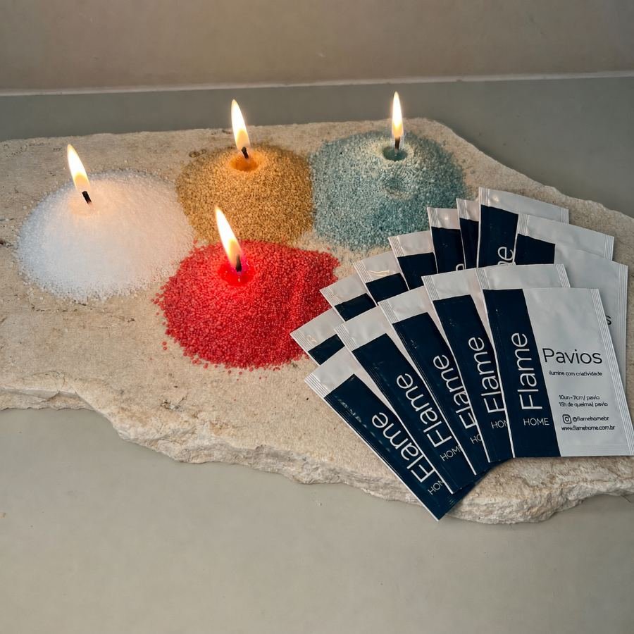 Kit de 100 pavios Flame Home